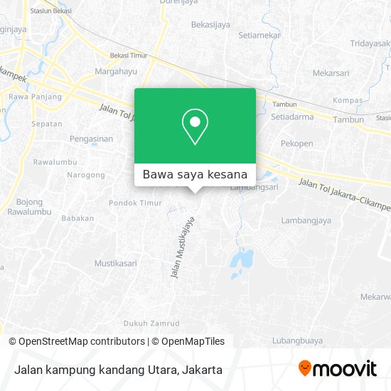 Peta Jalan kampung kandang Utara