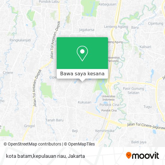 Peta kota batam,kepulauan riau