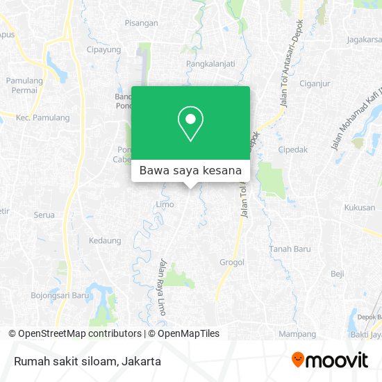 Peta Rumah sakit siloam