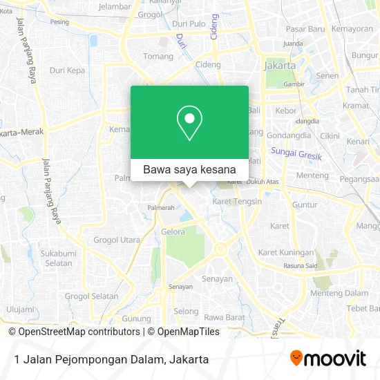 Peta 1 Jalan Pejompongan Dalam