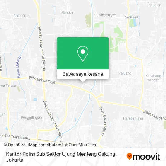 Peta Kantor Polisi Sub Sektor Ujung Menteng Cakung