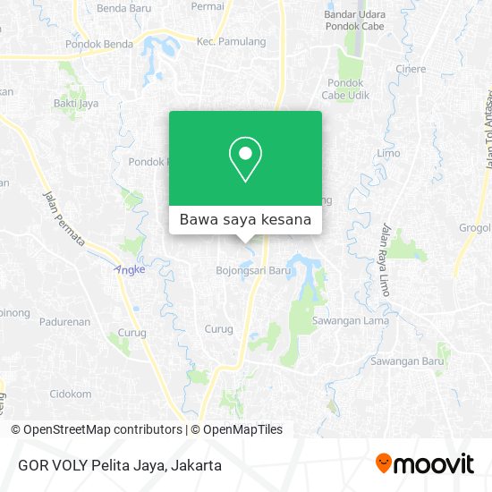 Peta GOR  VOLY Pelita Jaya