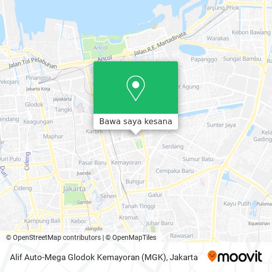 Peta Alif Auto-Mega Glodok Kemayoran (MGK)