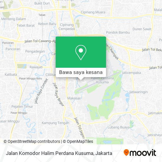 Peta Jalan Komodor Halim Perdana Kusuma