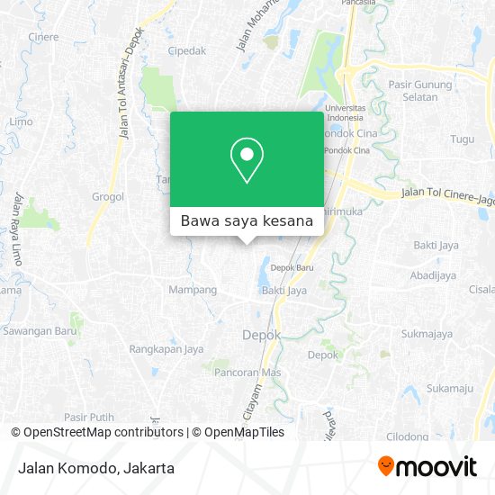 Peta Jalan Komodo