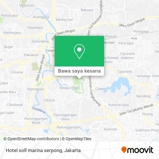 Peta Hotel soll marina serpong