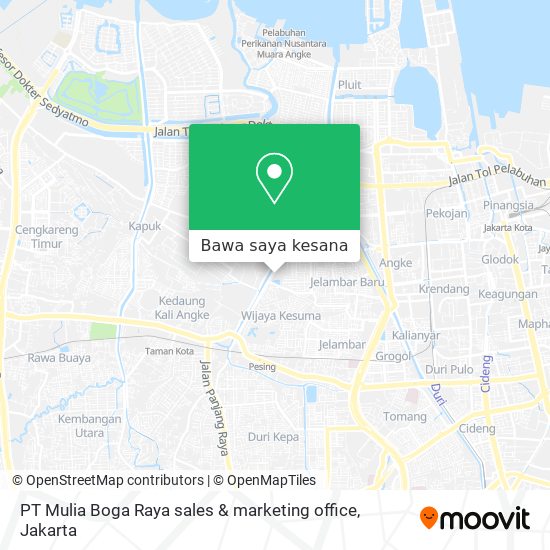 Peta PT Mulia Boga Raya sales & marketing office