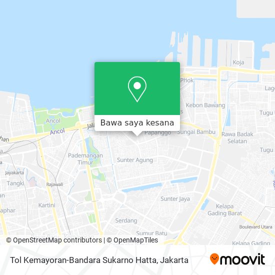 Peta Tol Kemayoran-Bandara Sukarno Hatta