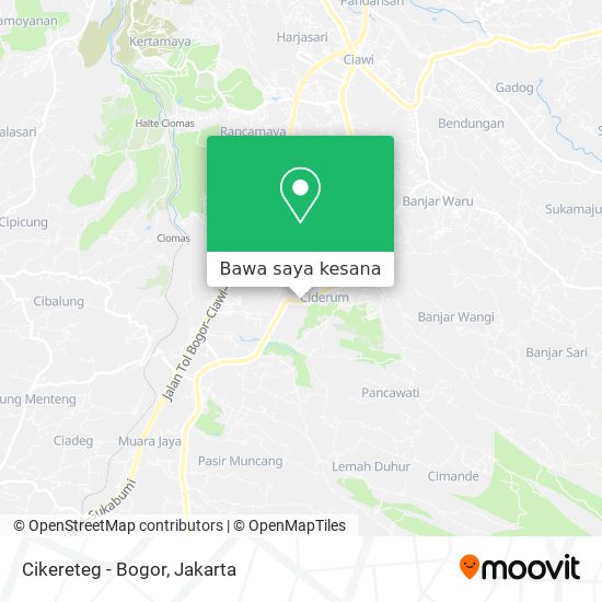 Peta Cikereteg - Bogor