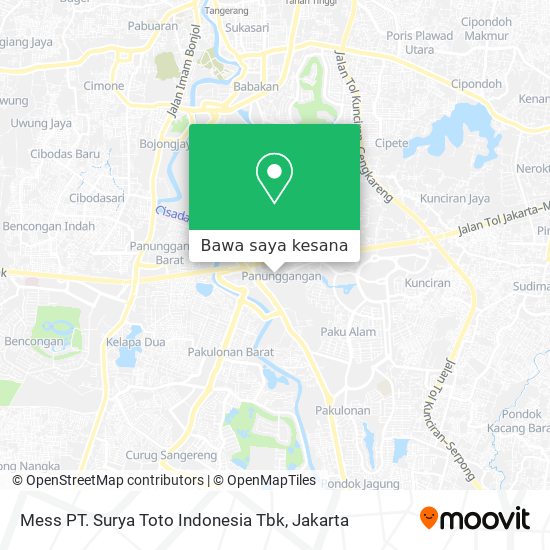 Peta Mess PT. Surya Toto Indonesia Tbk