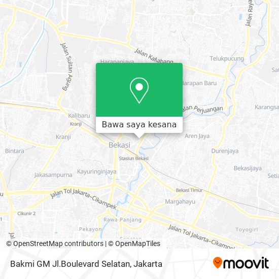 Peta Bakmi GM Jl.Boulevard Selatan