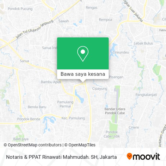 Peta Notaris & PPAT  Rinawati Mahmudah. SH