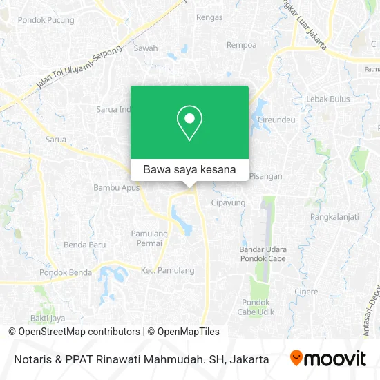 Peta Notaris & PPAT  Rinawati Mahmudah. SH
