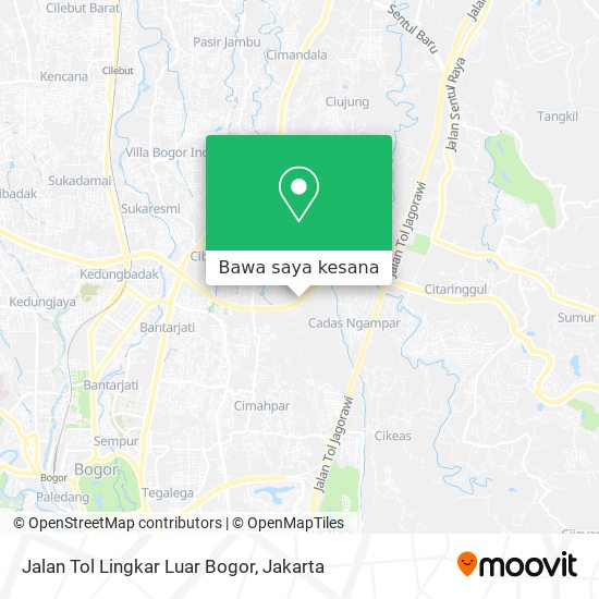 Peta Jalan Tol Lingkar Luar Bogor