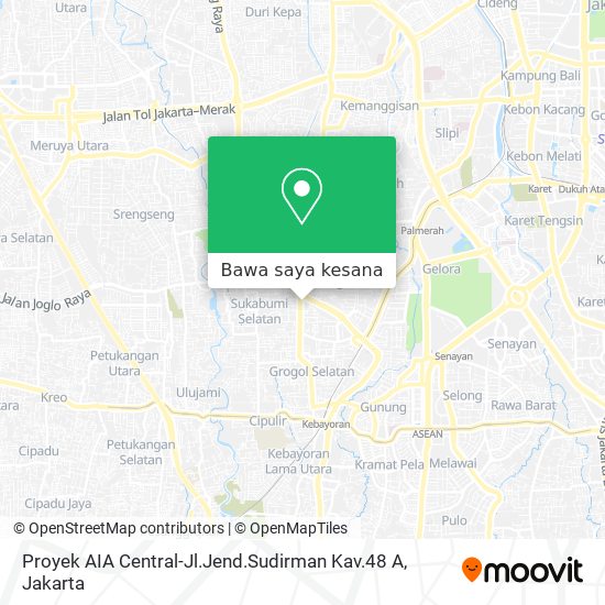 Peta Proyek AIA Central-Jl.Jend.Sudirman Kav.48 A
