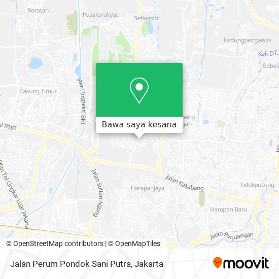 Peta Jalan Perum Pondok Sani Putra