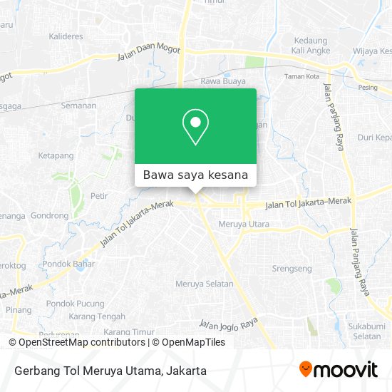 Peta Gerbang Tol Meruya Utama
