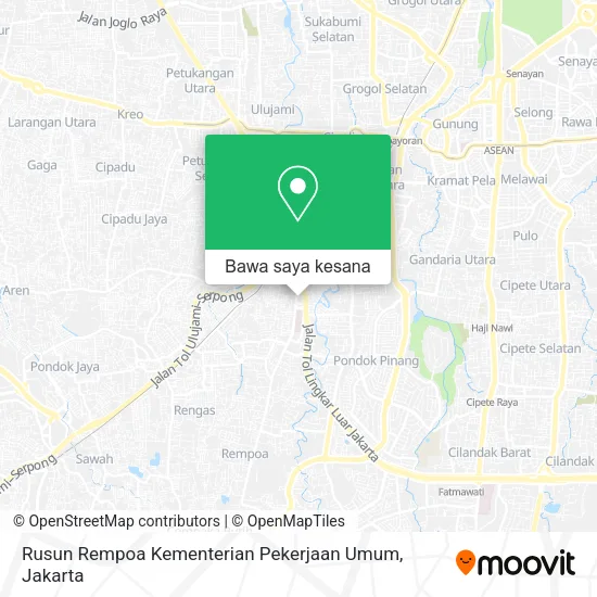 Peta Rusun Rempoa Kementerian Pekerjaan Umum