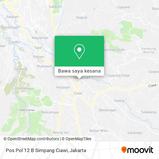 Peta Pos Pol 12 B Simpang Ciawi