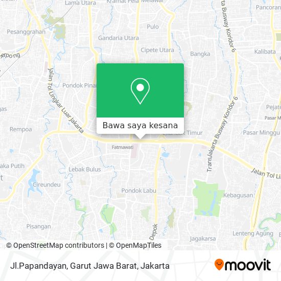 Peta Jl.Papandayan, Garut Jawa Barat