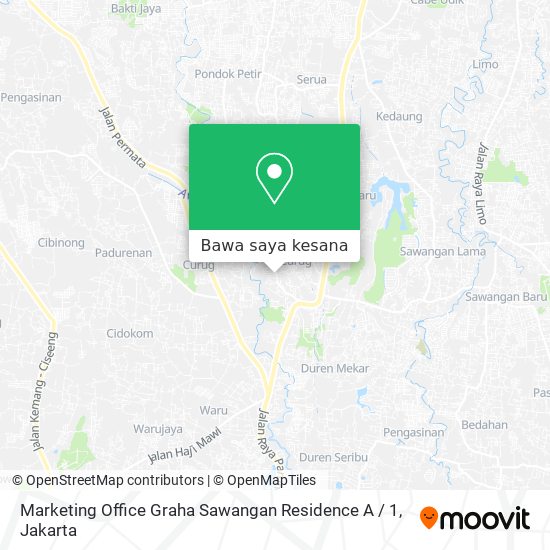 Peta Marketing Office Graha Sawangan Residence A / 1