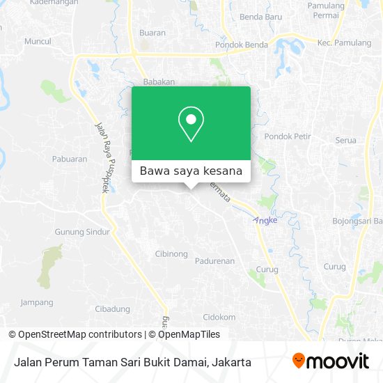 Peta Jalan Perum Taman Sari Bukit Damai