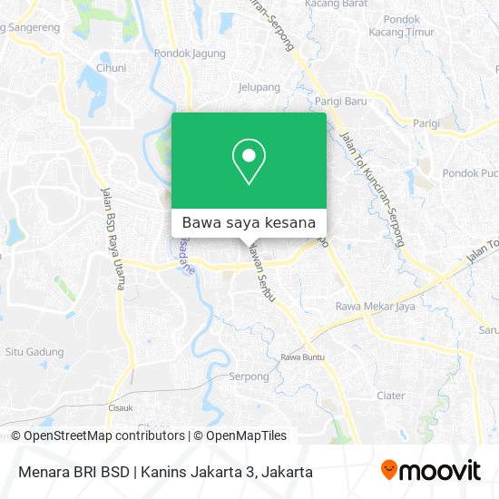Peta Menara BRI BSD | Kanins Jakarta 3