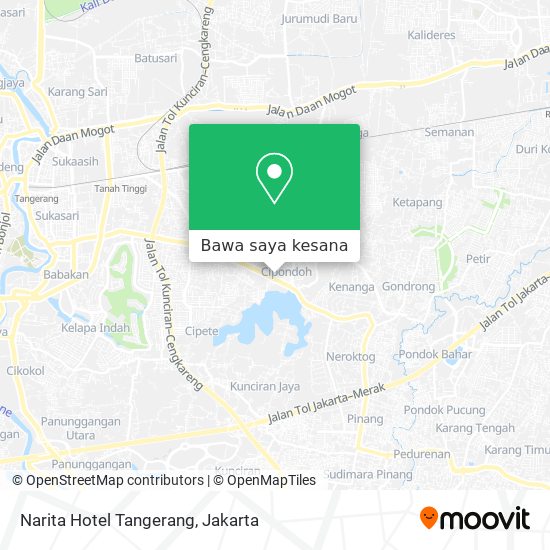 Peta Narita Hotel Tangerang