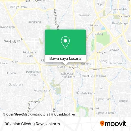 Peta 30 Jalan Ciledug Raya