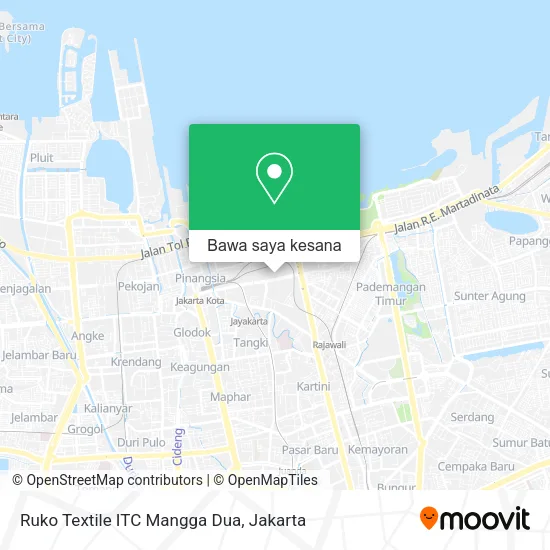 Peta Ruko Textile ITC Mangga Dua