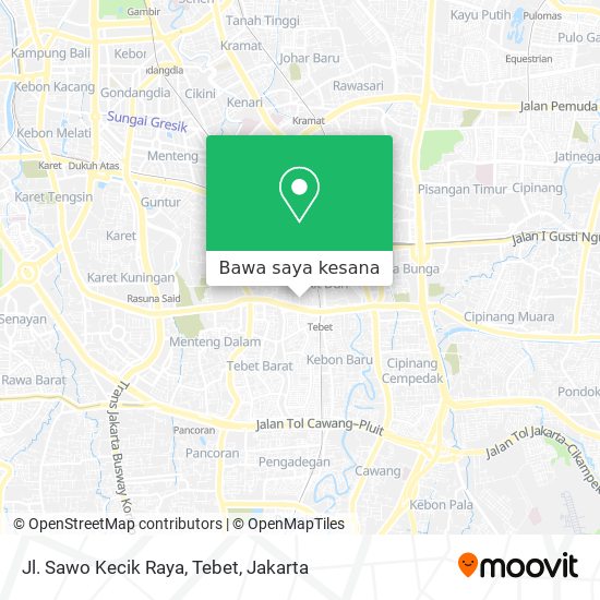 Peta Jl. Sawo Kecik Raya, Tebet