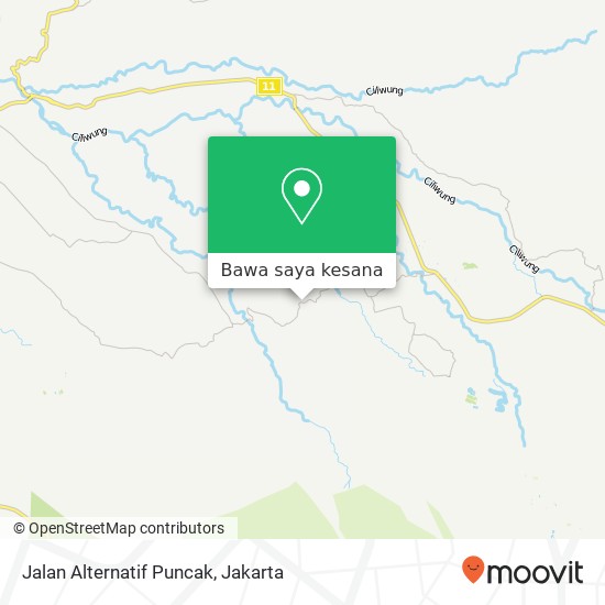 Peta Jalan Alternatif Puncak