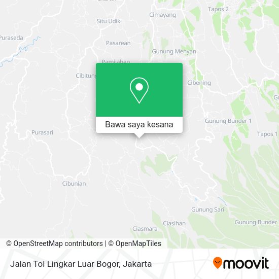 Peta Jalan Tol Lingkar Luar Bogor