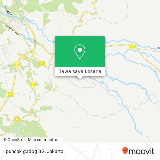 Peta puncak gadog 3G