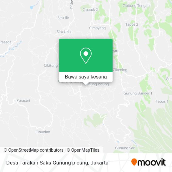 Peta Desa Tarakan Saku Gunung picung
