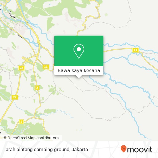 Peta arah bintang camping ground