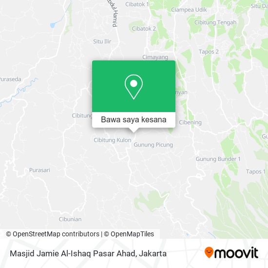 Peta Masjid Jamie Al-Ishaq Pasar Ahad