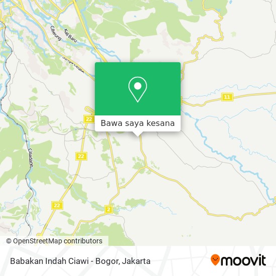 Peta Babakan Indah Ciawi - Bogor