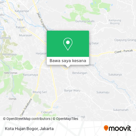 Peta Kota Hujan Bogor