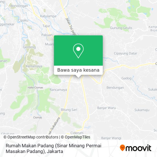 Peta Rumah Makan Padang (Sinar Minang Permai Masakan Padang)