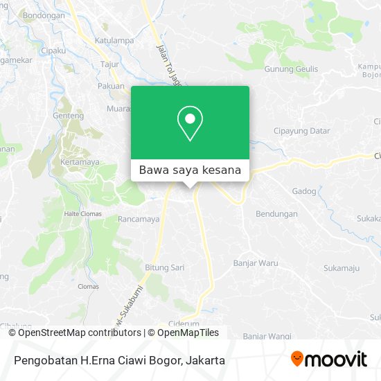 Peta Pengobatan H.Erna Ciawi Bogor