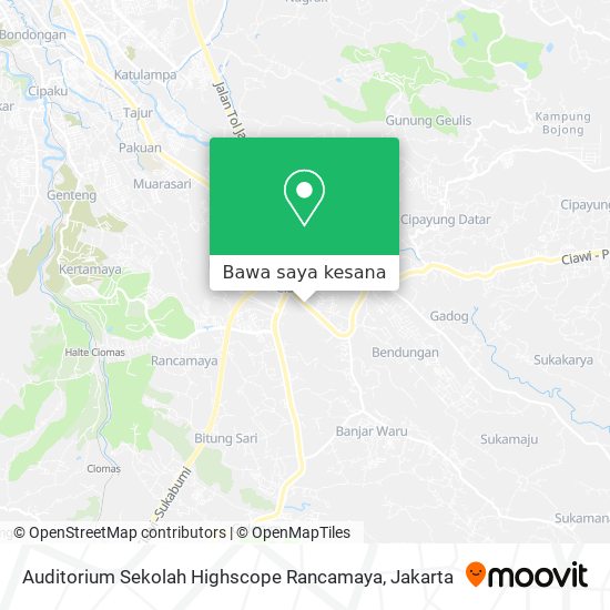 Peta Auditorium Sekolah Highscope Rancamaya