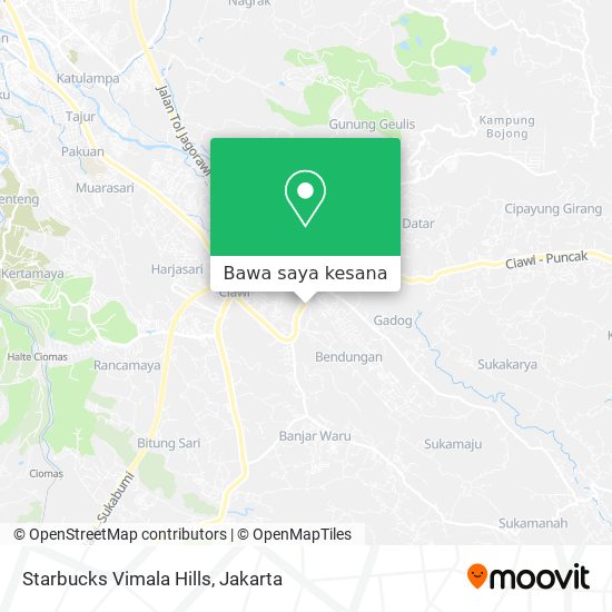 Peta Starbucks Vimala Hills