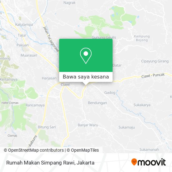 Peta Rumah Makan Simpang Rawi