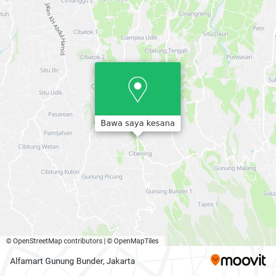 Peta Alfamart Gunung Bunder