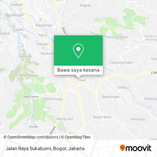 Peta Jalan Raya Sukabumi,  Bogor