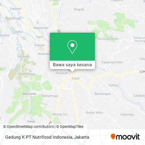 Peta Gedung K PT Nutrifood Indonesia