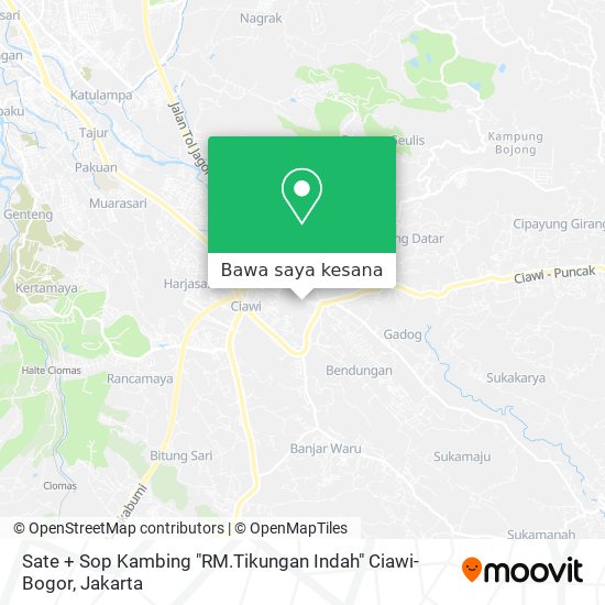 Peta Sate + Sop Kambing "RM.Tikungan Indah" Ciawi-Bogor
