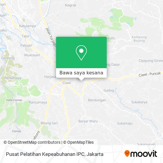 Peta Pusat Pelatihan Kepeabuhanan IPC