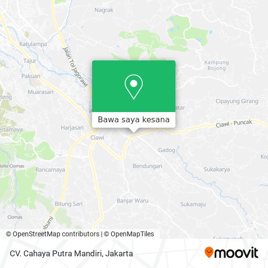 Peta CV. Cahaya Putra Mandiri